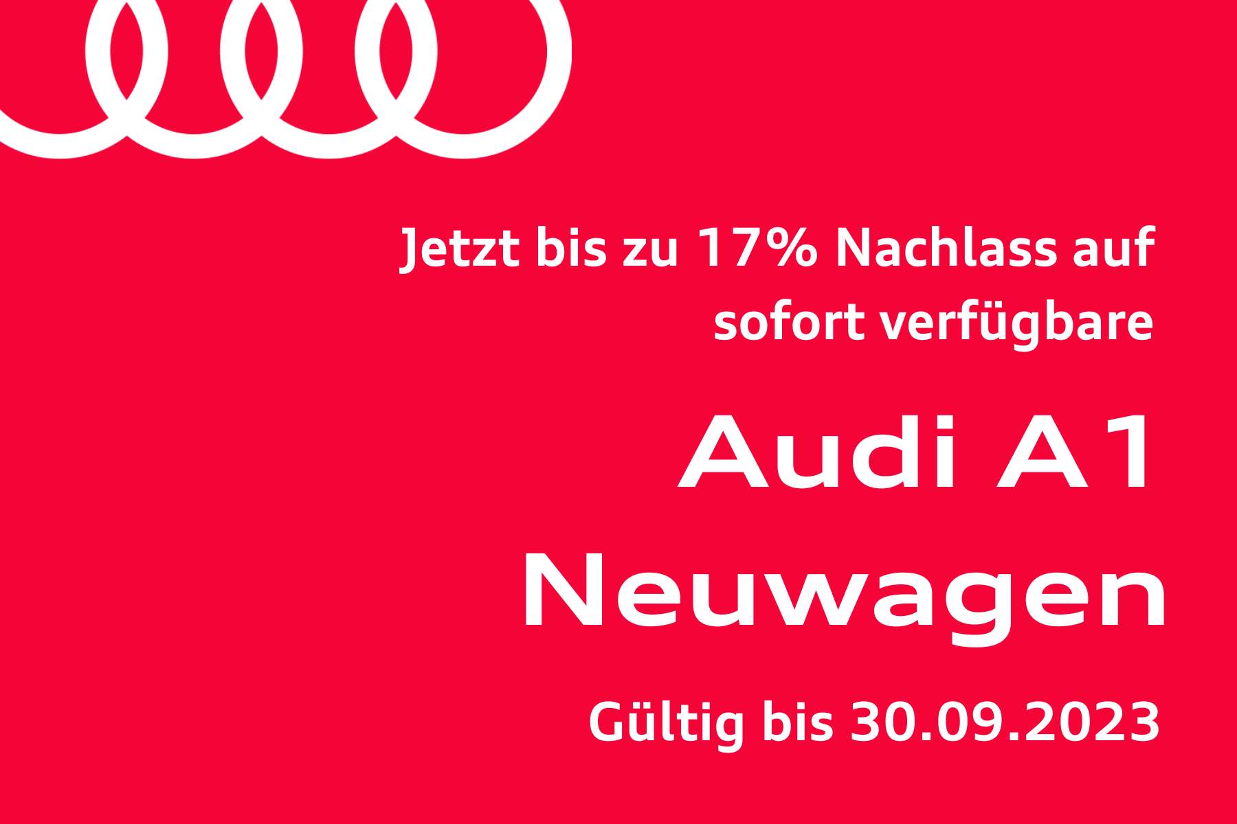 sofort verfügbare Audi A1 Neuwagen